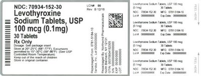 70934 152 30 Master Bottle Label Approval   Rev B 12 18